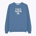 Men's sweatshirt Kaotiko C'est la vie denim blue 4