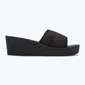 Calvin Klein women's flip flops YW0YW01725 Beach Wedge Slide Canvas triple black 2