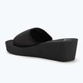 Calvin Klein women's flip flops YW0YW01725 Beach Wedge Slide Canvas triple black 3