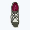 Women's shoes Calvin Klein HW0HW02970 Vulc Flatf Laceup Ripst deep lichen green/pink yarrow 5