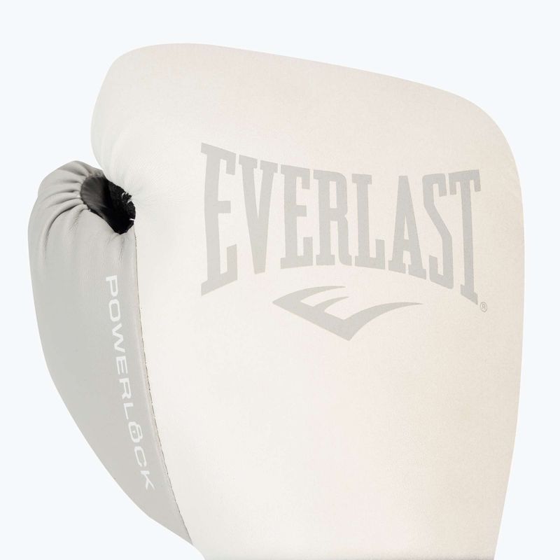Everlast Powerlock Pu men's boxing gloves white EV2200 5