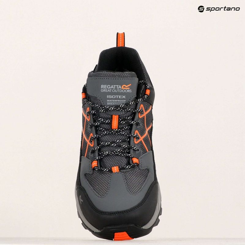 Men's trekking boots REGATTA Samaris III Low granite/blaze orange 21