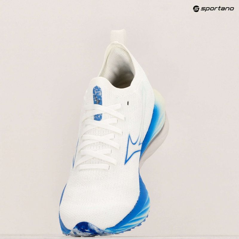 Women's running shoes Mizuno Wave Neo Wind white/silver/peace blue 10