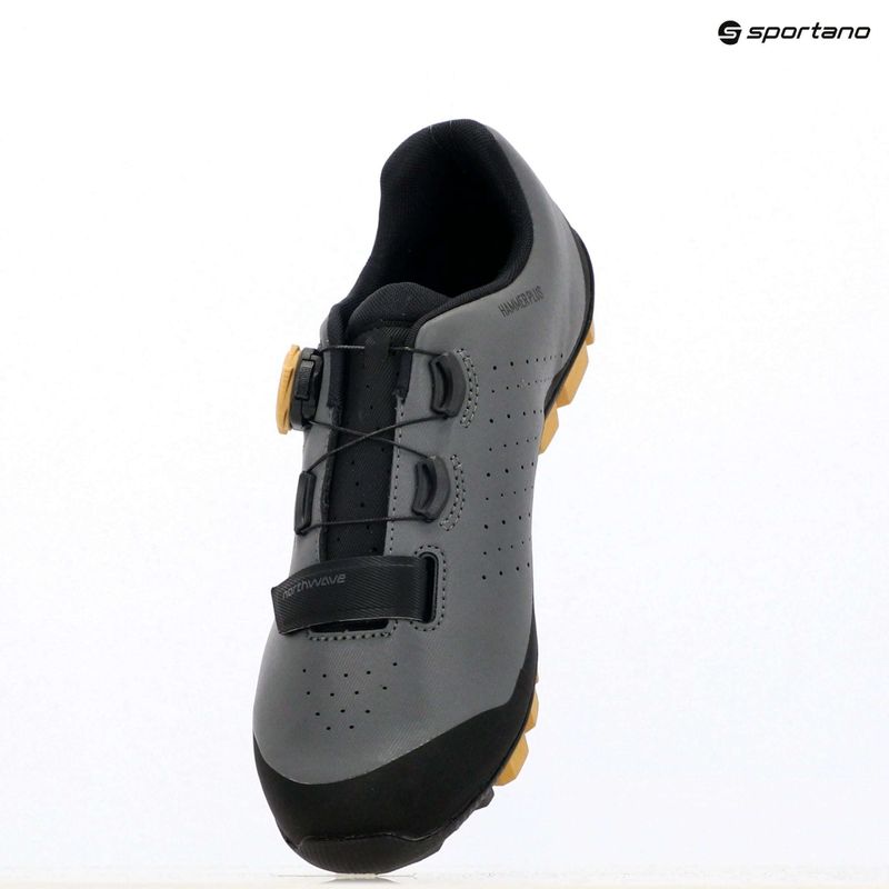 Men's MTB cycling shoes Northwave Hammer Plus dark grey/honey 9
