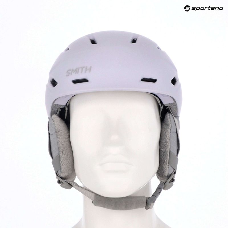 Smith Mirage matte lunar fog ski helmet 9