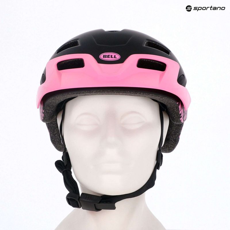 Bell Sidetrack Jr matte pink children's bike helmet 9