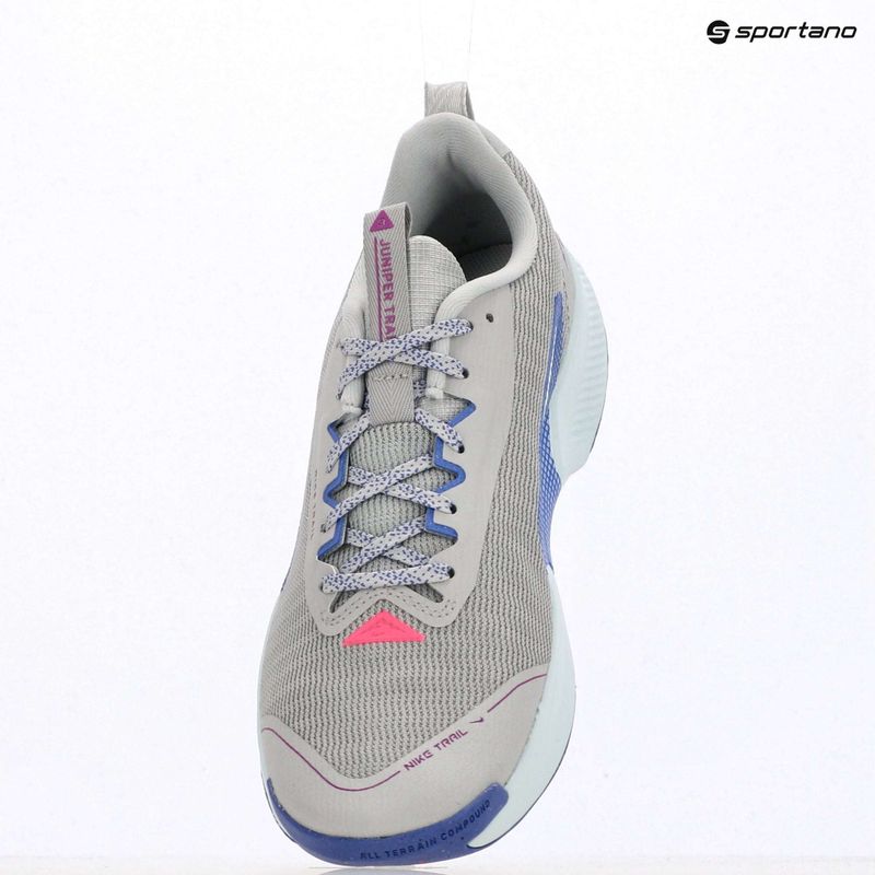 Women's running shoes Nike Juniper Trail 3 grey fog/sapphire/glacier blue 11