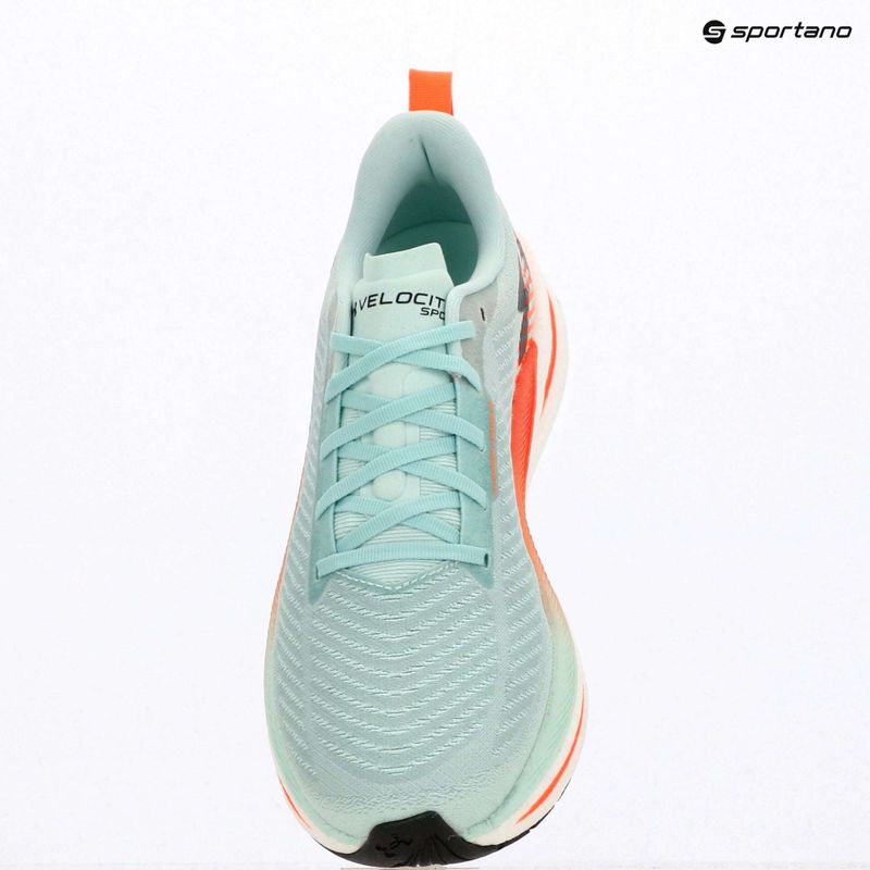 Men's running shoes Under Armour Velociti SPD refresh mint/electric tangerine/mod gray 9