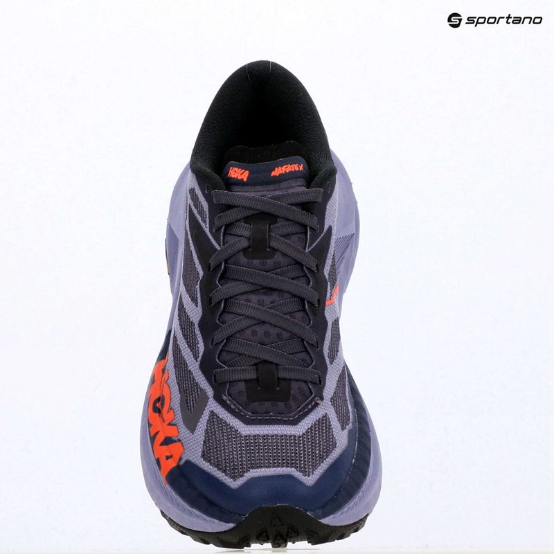 Women's running shoes HOKA Mafate X berry jam/squid ink 17
