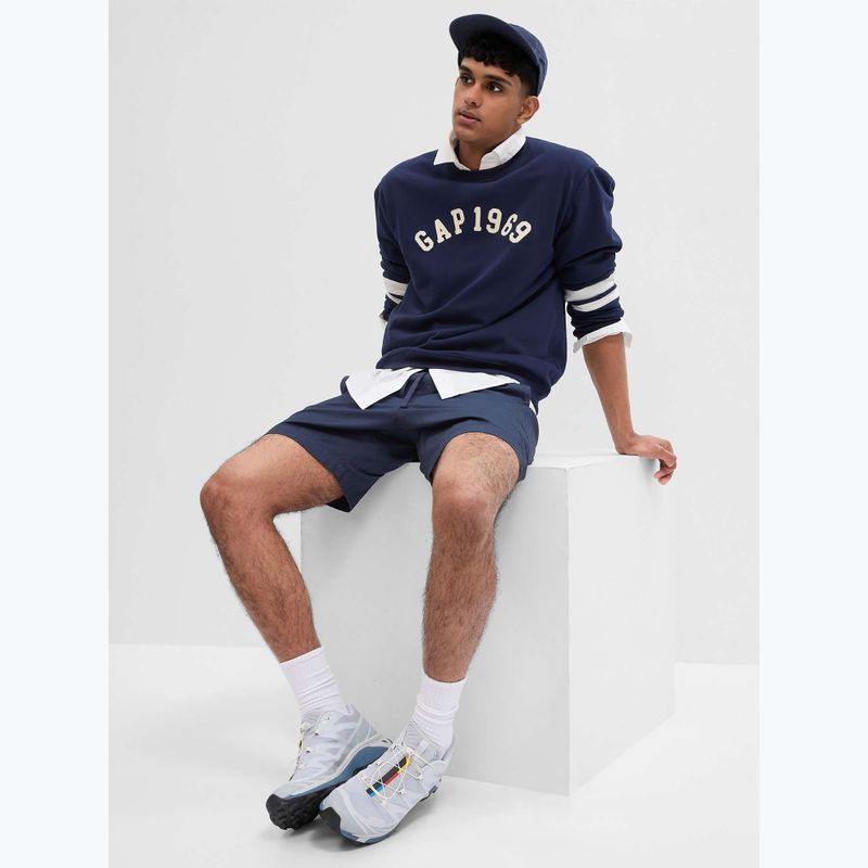 Men's GAP Logo Piping Crewneck sweatshirt blue navy 5