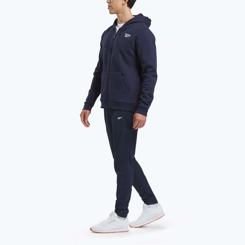Men's Reebok Identity SL Fleece FZ vector navy sweatshirt 2