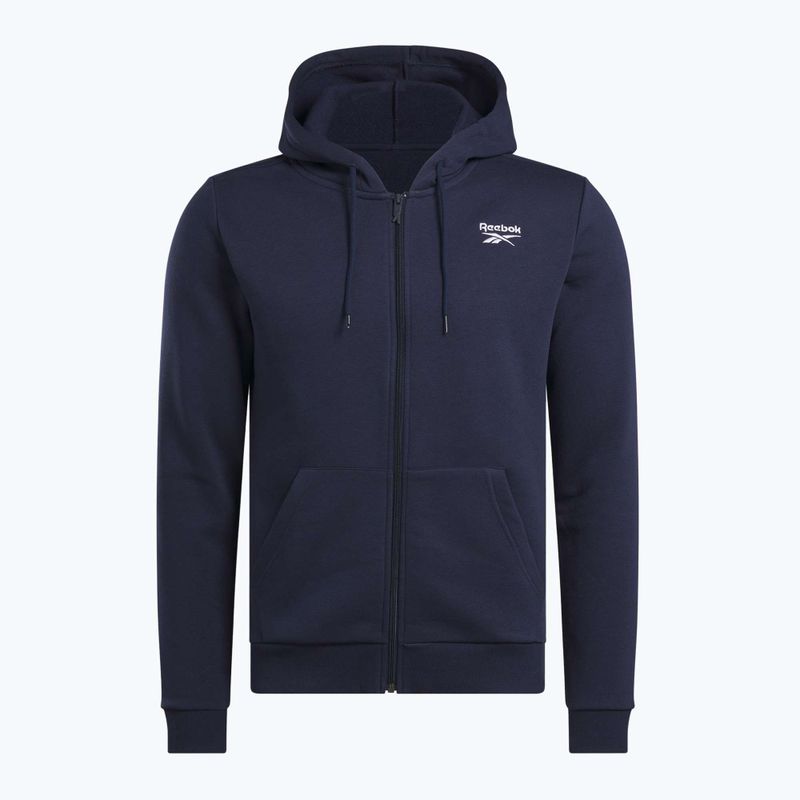 Men's Reebok Identity SL Fleece FZ vector navy sweatshirt 4