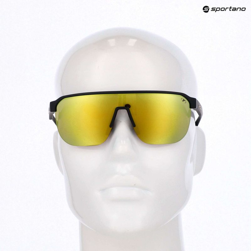 Sunglasses Tifosi Sanctum SL matte black/smoke yellow mirror 4