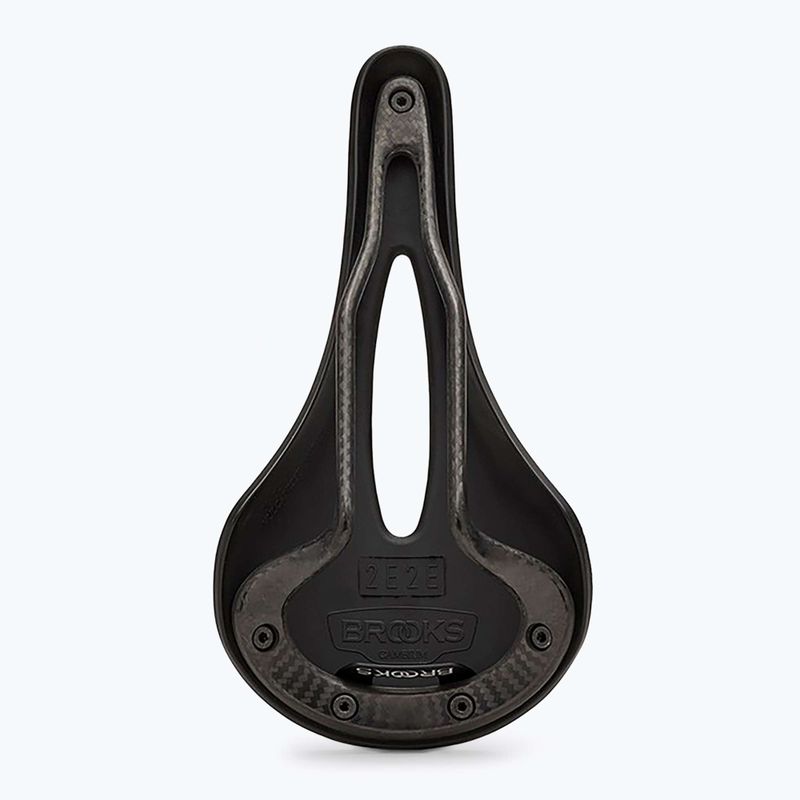 Brooks England C13 Carved black bicycle saddle 2