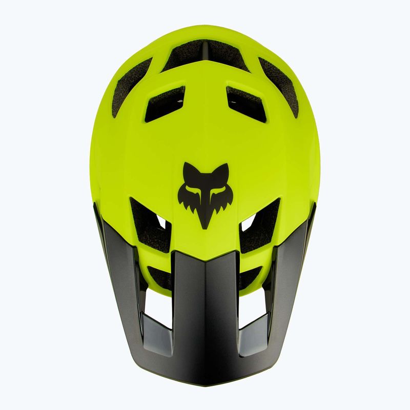 Fox Racing Dropframe bike helmet fluorescent yellow 5