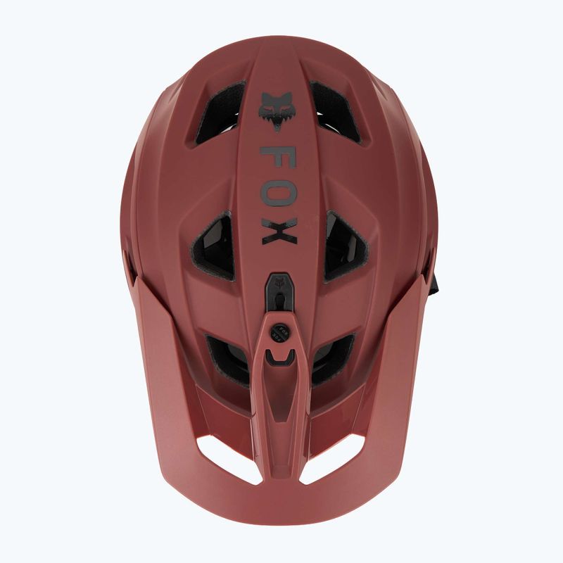 Fox Racing Speedframe Solid rust bike helmet 6