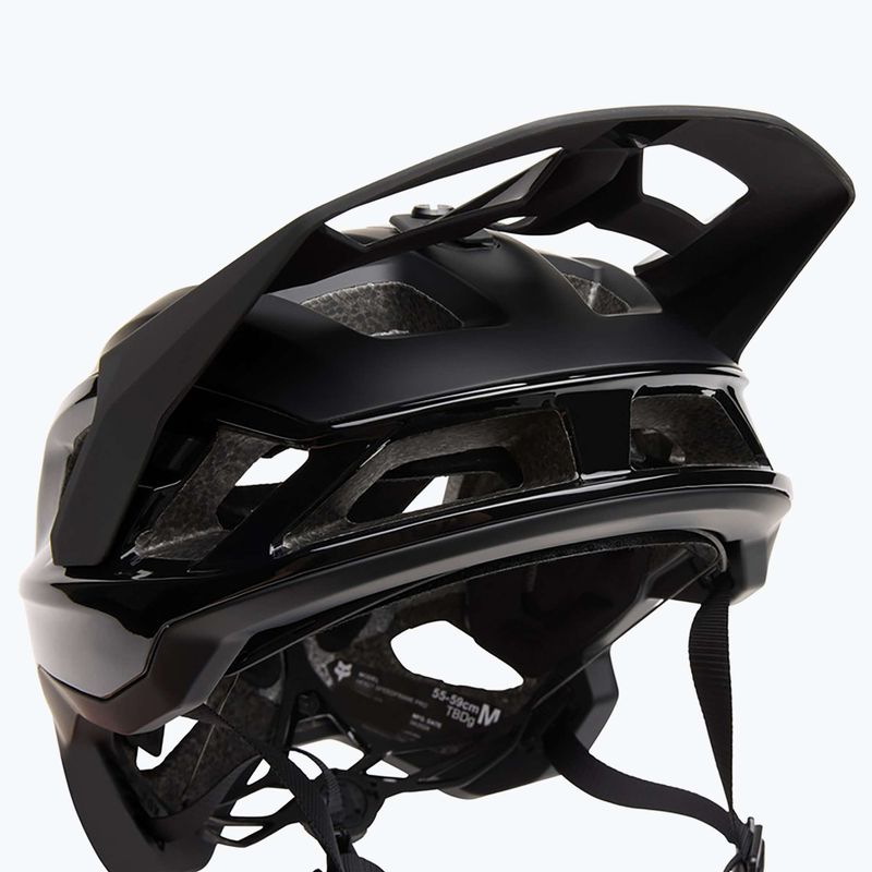Fox Racing Speedframe Pro matte black bike helmet 6