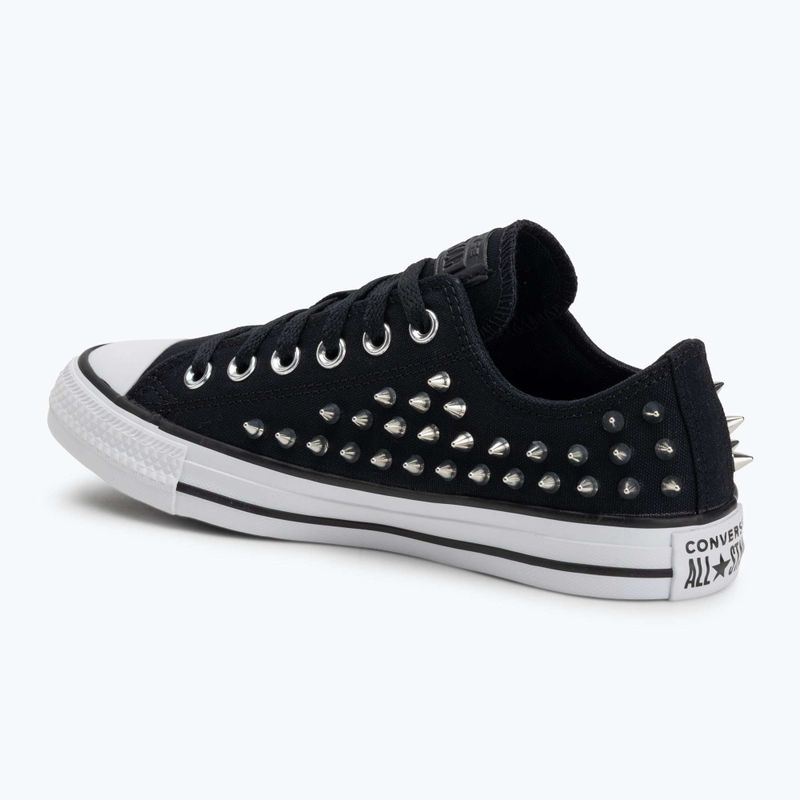 Chuck Taylor All Star Studded black/silve/white children's trainers 3