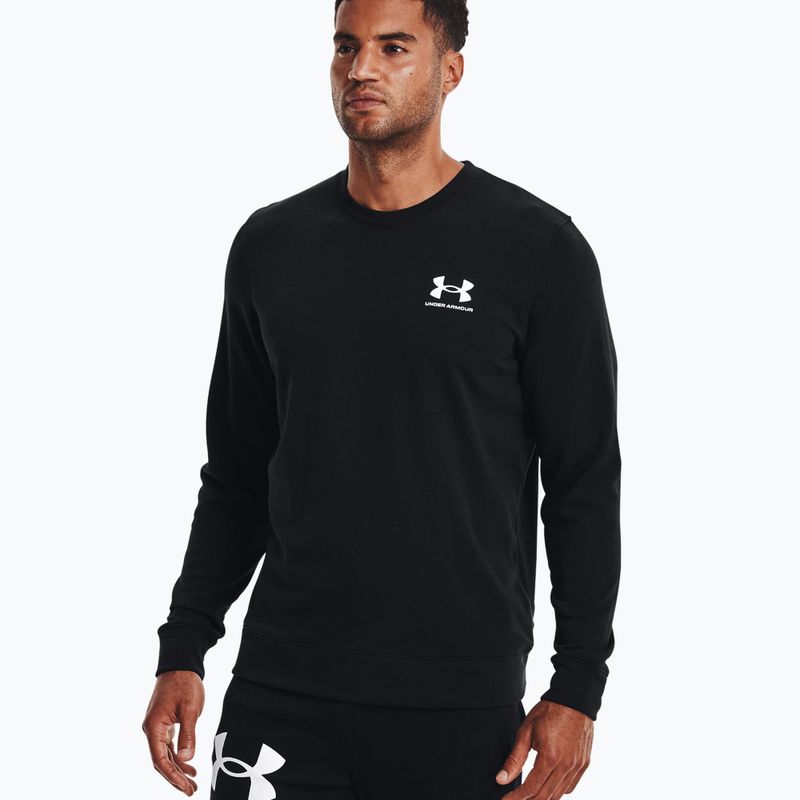 Under Armour men's training sweatshirt Rival Terry LC Crew black 1370404 3