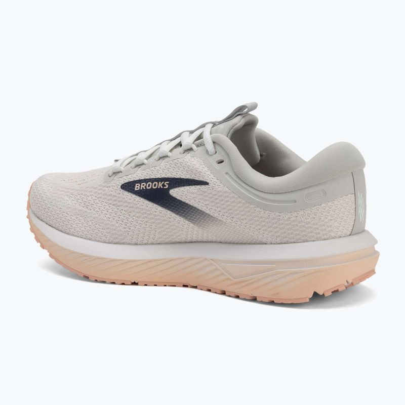 Women's running shoes Brooks Revel 7 oyster/white/tropical peach 3