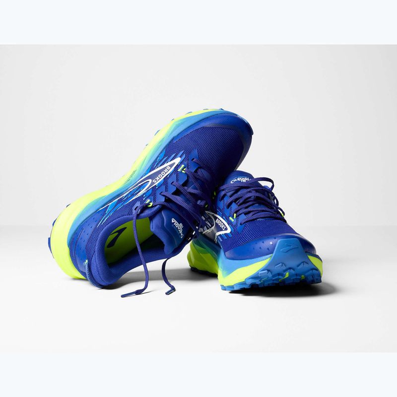 Men's running shoes Brooks Cascadia 19 surf the web/nightlife/white 8