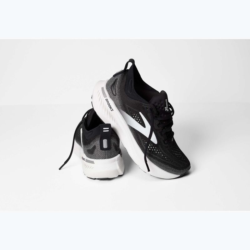 Men's running shoes Brooks Glycerin GTS 23 black/grey/white 8
