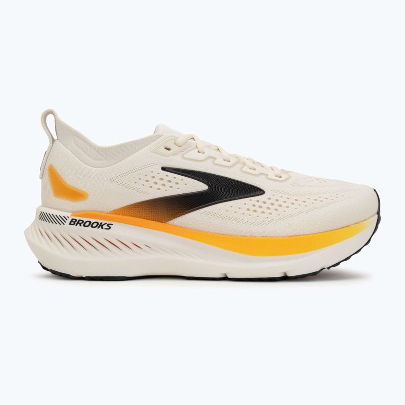 Men's running shoes Brooks Glycerin GTS 23 arctic wolf/angora/orange 2