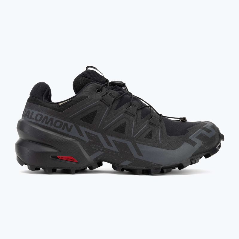 Women's running shoes Salomon Speedcross 6 GTX black/black/phan 2