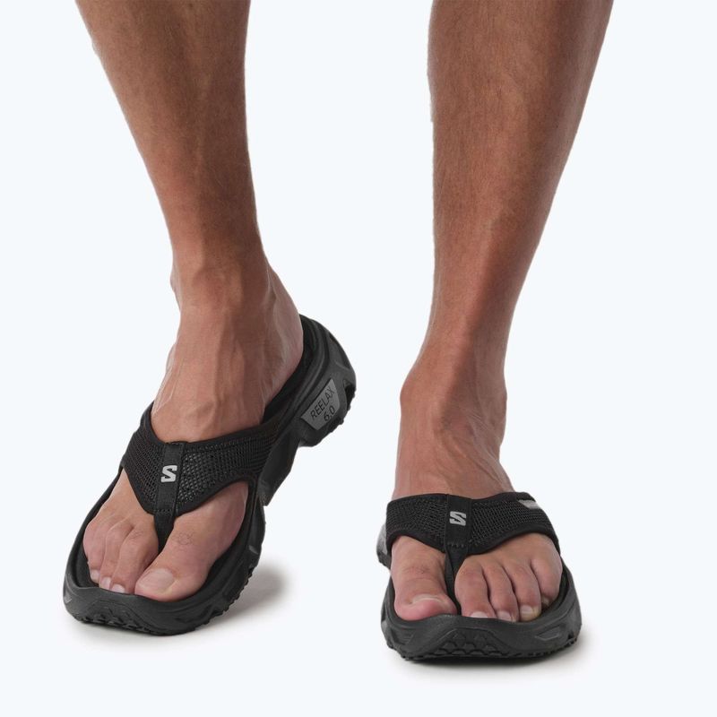 Salomon Reelax Break 6.0 men's flip flops black/black/alloy 3