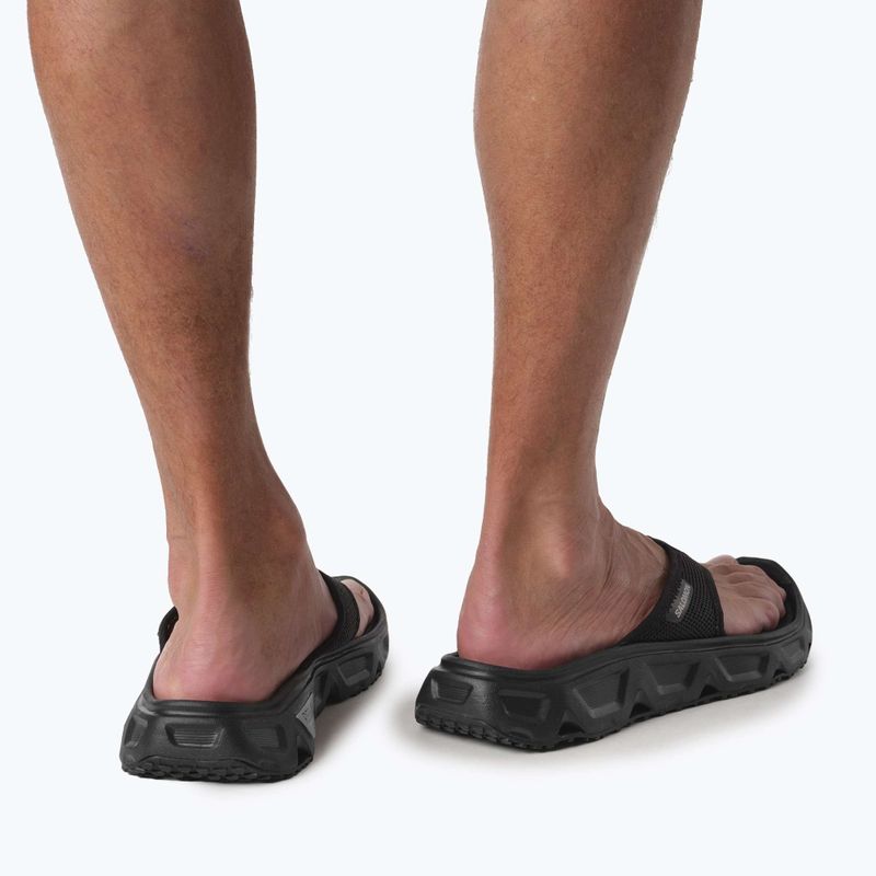 Salomon Reelax Break 6.0 men's flip flops black/black/alloy 4