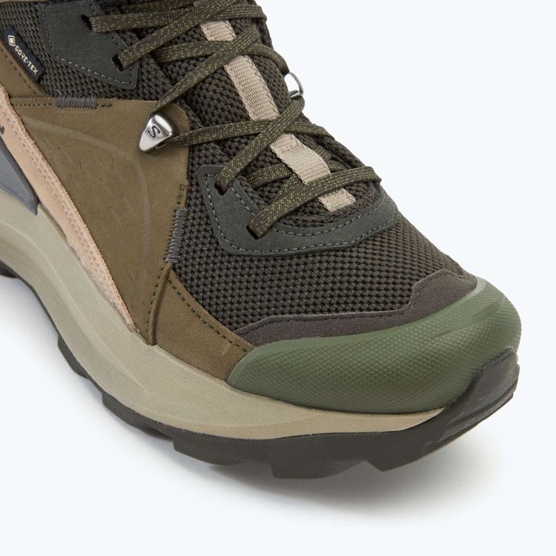 Salomon Elixir Mid GTX men's hiking boots peat/vintage khaki/castlerock 7