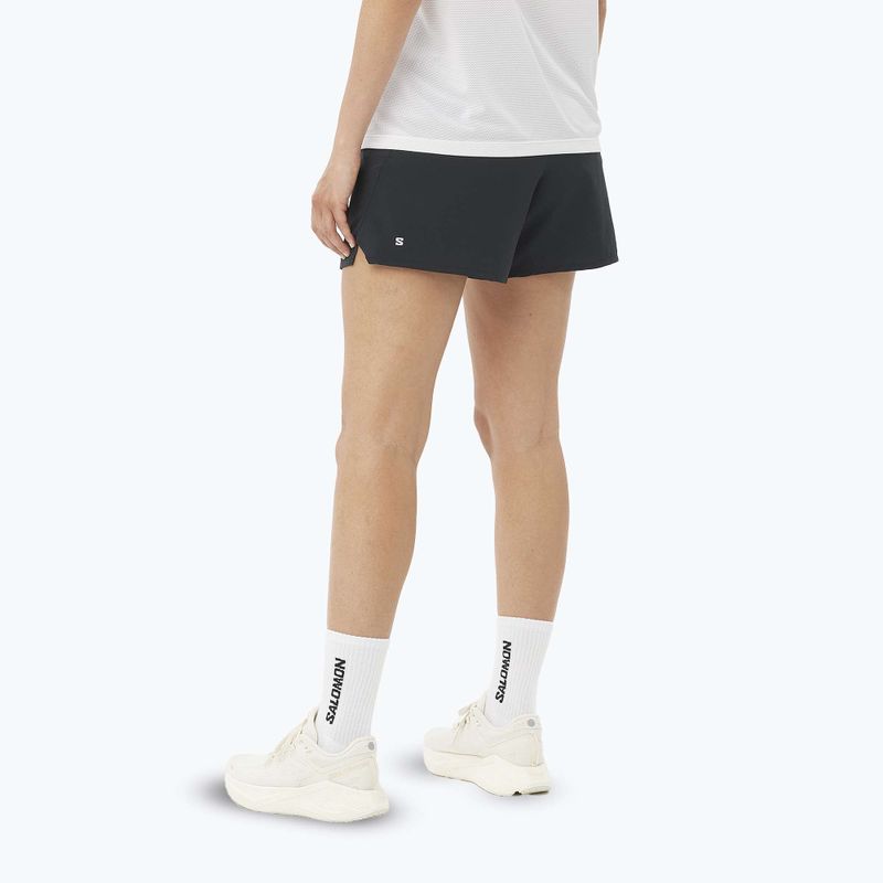 Women's running shorts Salomon SHAKEout Core 4" deep black 2