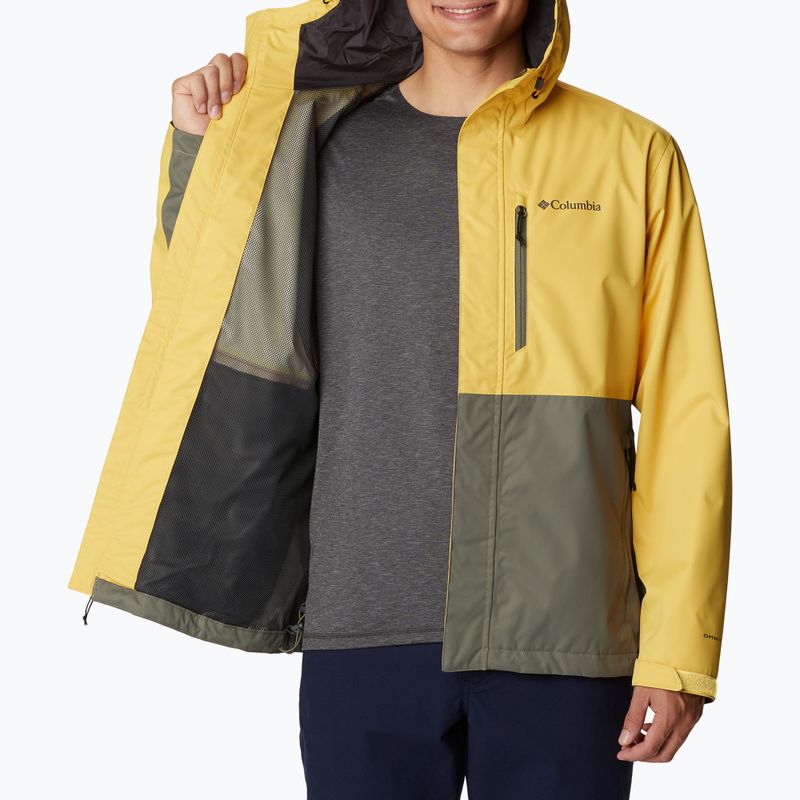 Columbia men's Hikebound rain jacket yellow-green 1988621 4