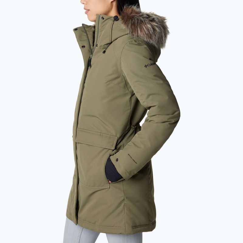 Women's insulated coat Columbia Little Si II Ins Parka stone green 3
