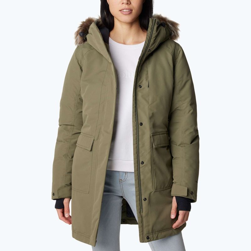 Women's insulated coat Columbia Little Si II Ins Parka stone green 4