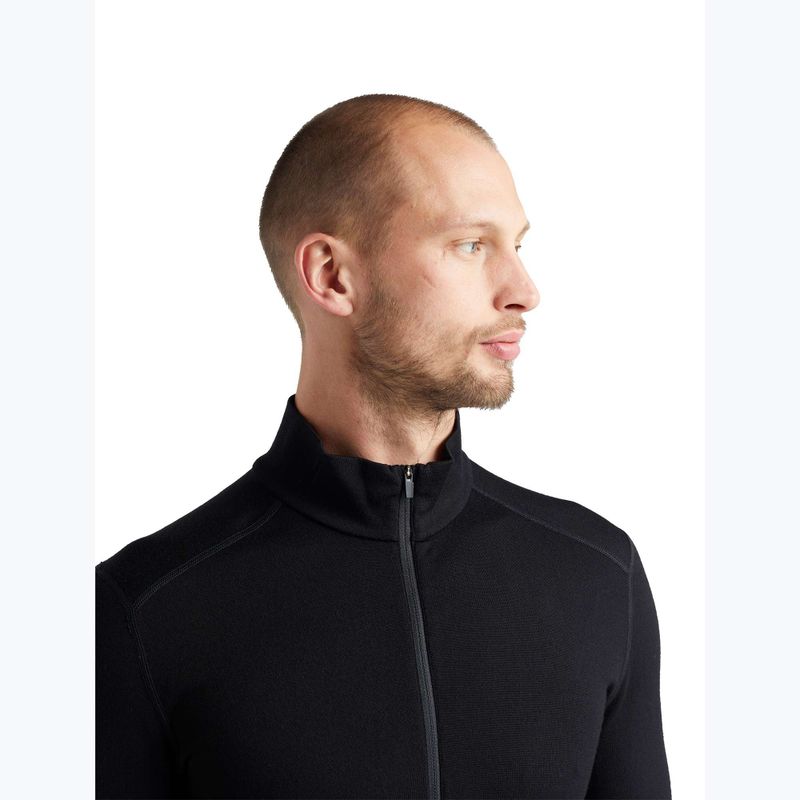 Men's thermal sweatshirt icebreaker 260 Tech LS Half Zip black 4