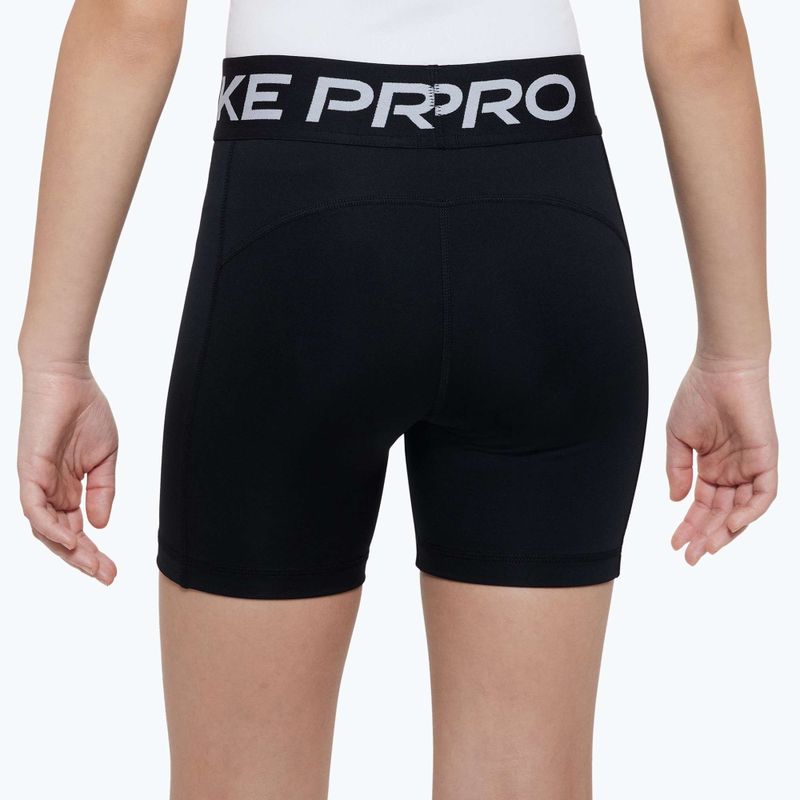 Children's shorts Nike Pro Dri-Fit 5" carbon black/white 4