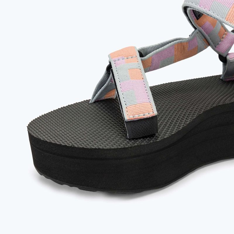 Teva Flatform Universal retro shapes pear blue women's sandals 7