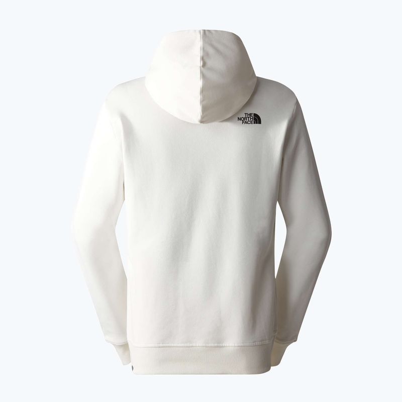 Men's The North Face Standard Hoodie gardenia white/coal brown water distortion print 5