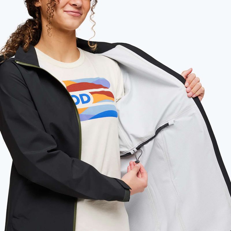 Cotopaxi Cielo Rain Trench black women's rain jacket 6