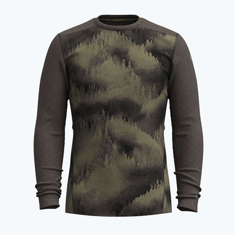 Men's thermal active sweatshirt Smartwool Merino 250 Baselayer Crew Boxed north woods foggy pines 3