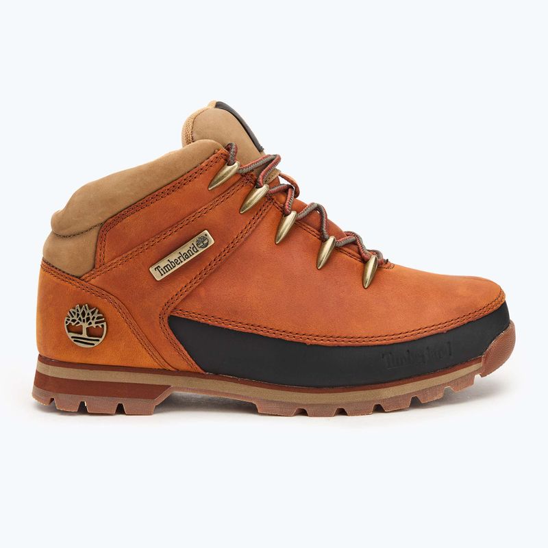 Timberland men's Euro Sprint medium orange full grain boots 2