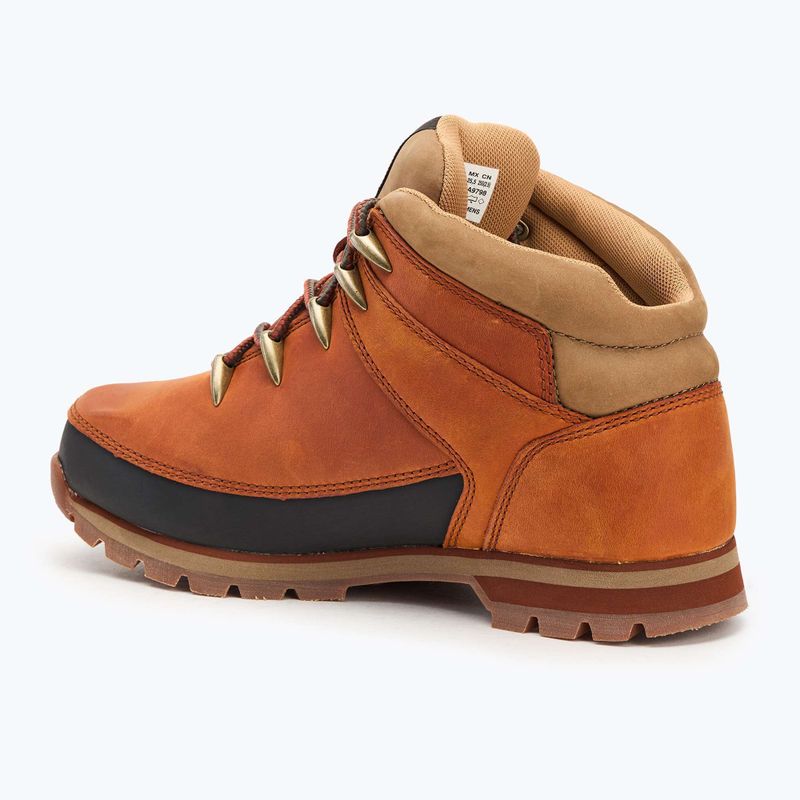 Timberland men's Euro Sprint medium orange full grain boots 3
