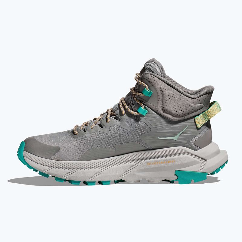 Men's hiking boots HOKA Trail Code GTX galactic grey/electric aqua 11