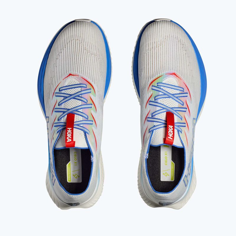 HOKA Cielo X1 white/virtual blue running shoes 15