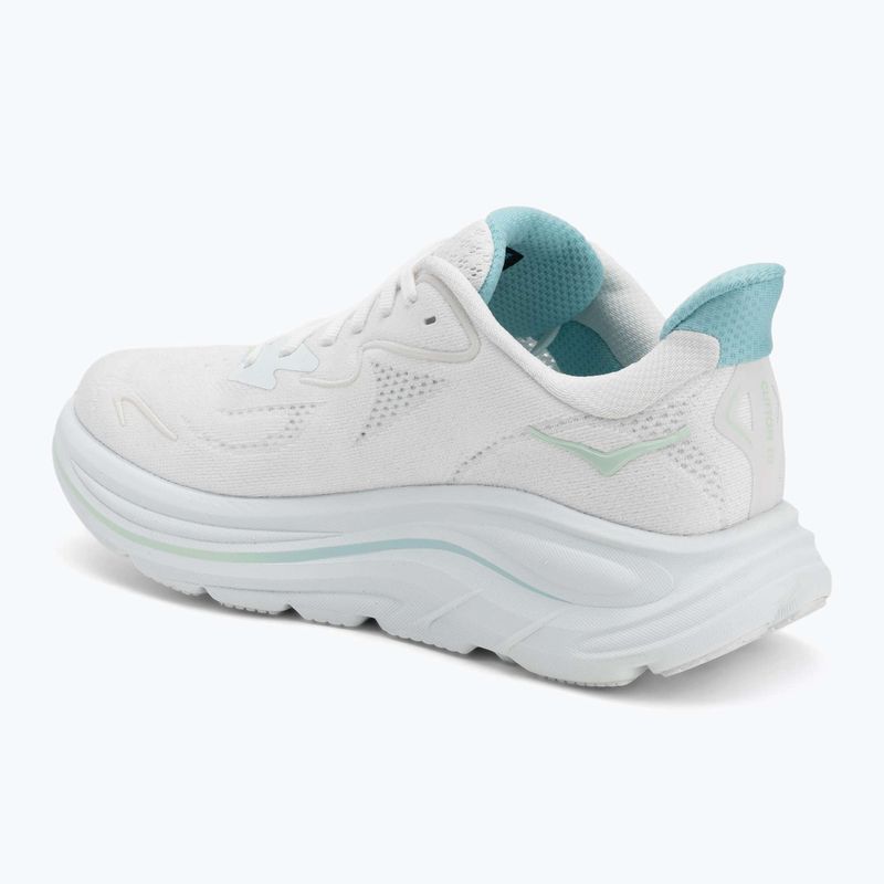 Women's running shoes HOKA Clifton 10 white/cielo blue 3