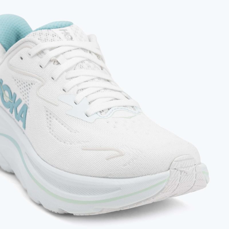 Women's running shoes HOKA Clifton 10 white/cielo blue 7
