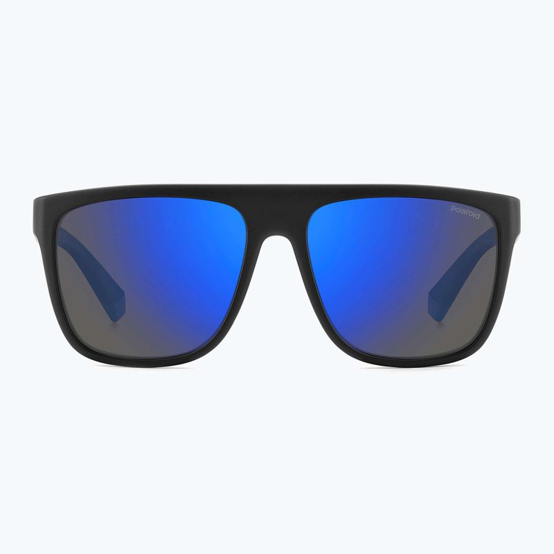 Polaroid PLD 2162/S matte black blue/blue mirror polarised men's sunglasses 3