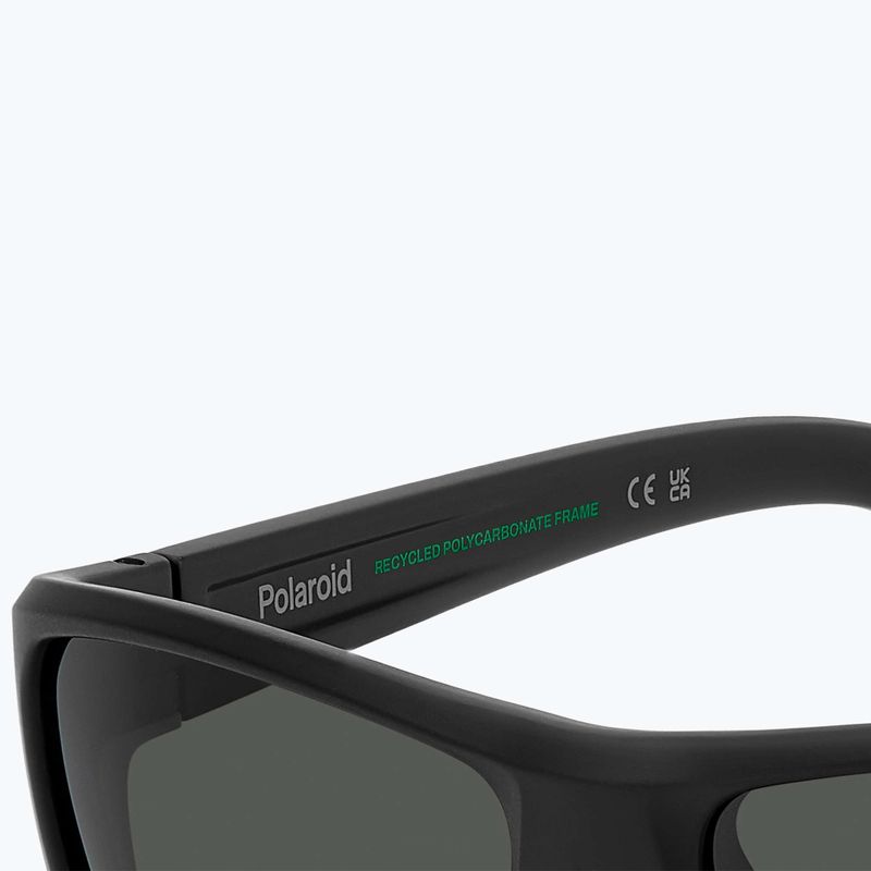 Polaroid PLD 7057/S matte black/grey polarised men's sunglasses 8