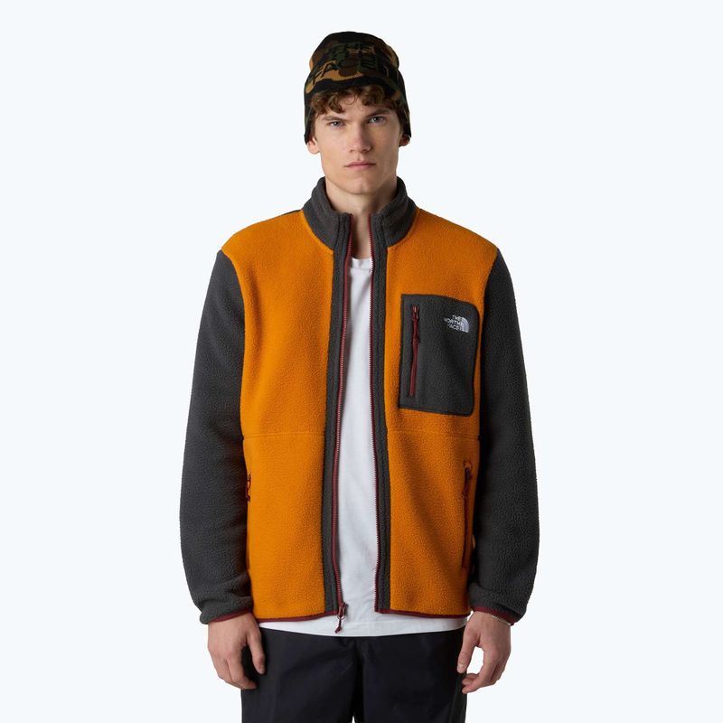 Men's sweatshirt The North Face Yumiori Full Zip agate orange/asphalt grey 4